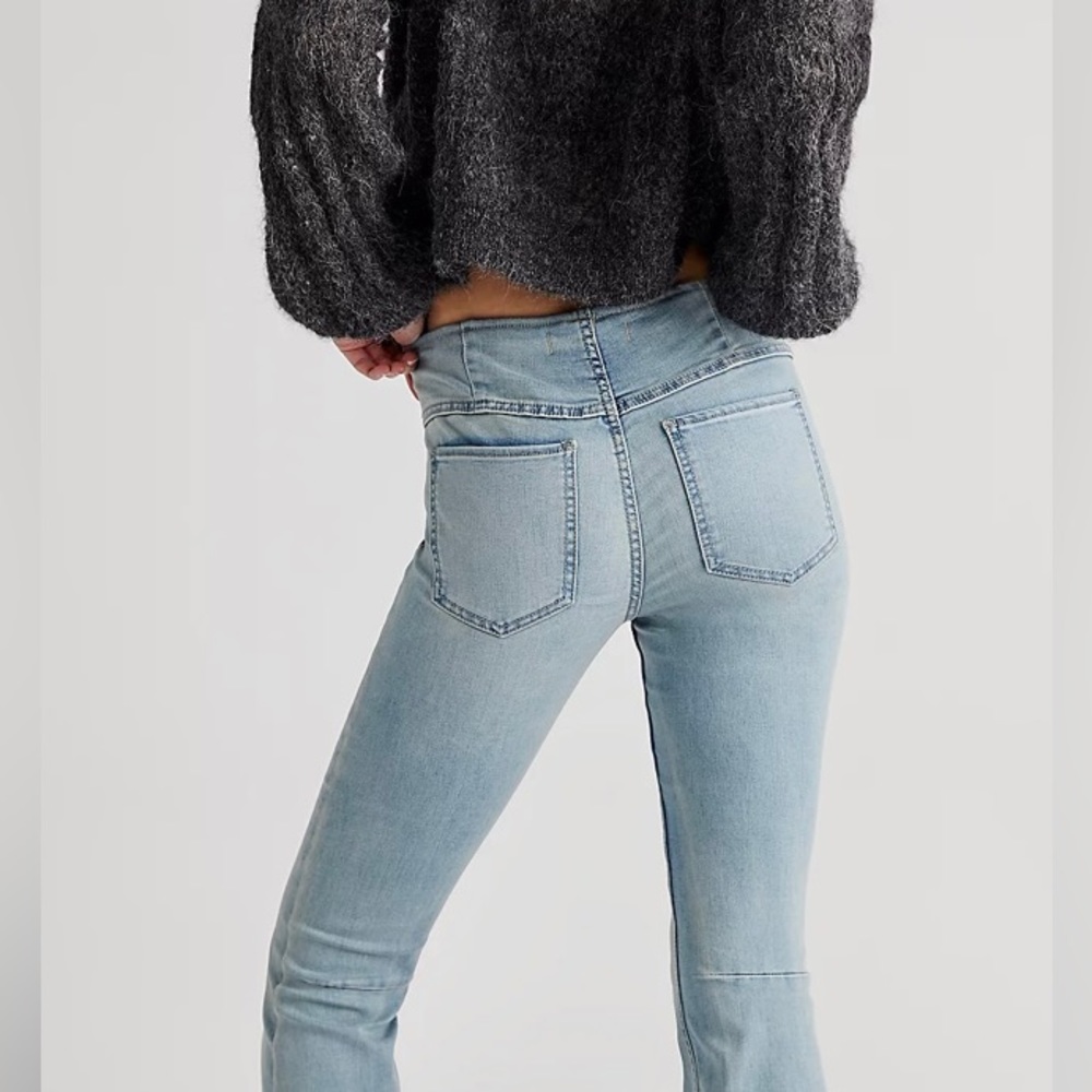 Free People Penny Pull-On Flare Jeans